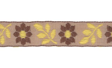 JACQUARD TAPE WEAVING WITH DESIGN STOCK