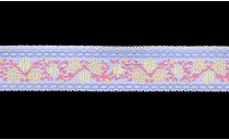 JACQUARD TAPE WEAVING WITH DESIGN