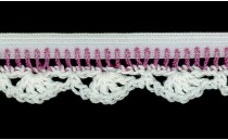 LACE COTTON KNIT TO ELASTIC