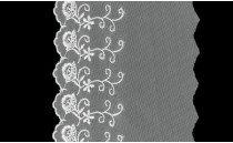 LACE ORGANZA EMBROIDERY WITH RAYON