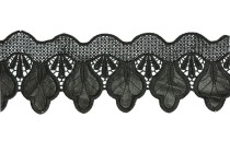 LACE RAYON WITH LEATHER