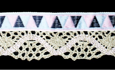 LACE COTTON WITH TRIMMING WEAVING