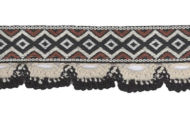 LACE COTTON WITH TRIMMING WEAVING