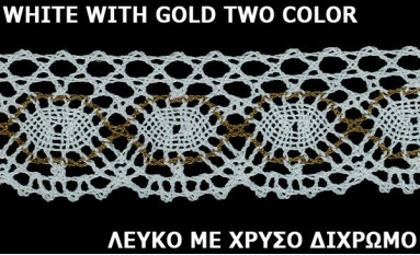LACE COTTON WITH METAL YARN