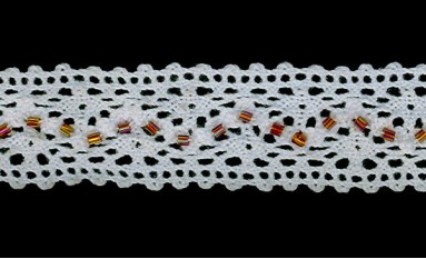 LACE COTTON WITH BEADS