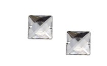 STONE SEWING SQUARE ANGLES WHITE CRYSTAL