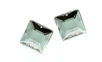 STONE SEWING SQUARE FLAT WHITE CRYSTAL