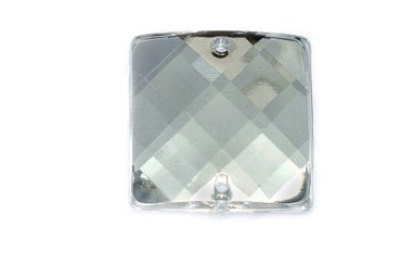 STONE SEWING SQUARE CHECK WHITE CRYSTAL