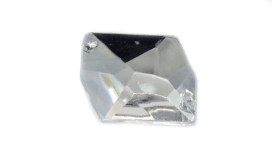 STONE SEWING PARALLELOGRAM WHITE CRYSTAL