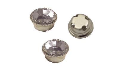 ROUND SETTING FLOWER SILVER PRESSED