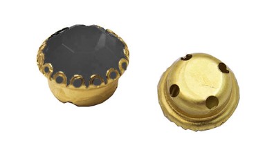 ROUND SETTING FLOWER GOLD PRESSED