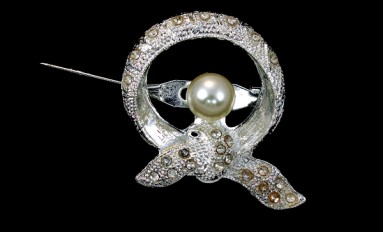 PIN DECORATIVE SILVER WITH PEARL