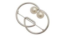 PIN DECORATIVE METAL WITH PEARLS