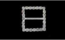 BUCKLE SQUARE WITH STRASS ACRYLIC