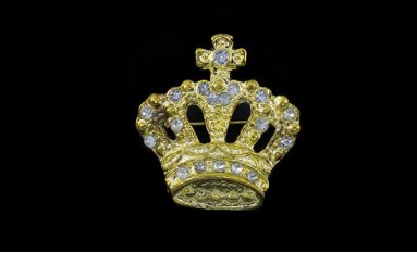PIN DESIGN CROWN WITH STRASS