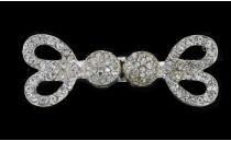 CLASP TWO PCS WITH CRYSTAL STRASS