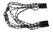 DECORATIVE HANGING CHAIN PEARLS WITH VELVET