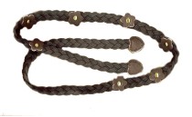 BELT ΔΕΤΗ COLORED FROM CORD AND LEATHER