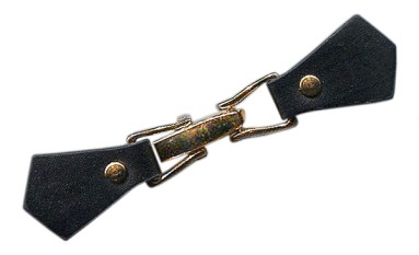 CLASP METAL WITH LEATHER