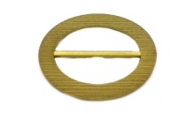 BUCKLE OVAL GOLD GLITER
