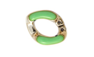 RING CHAIN WITH HOLES WITH ENAMEL