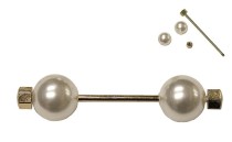 DECORATIVE BAR WITH SCREWS AND PEARLS