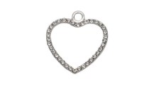 DECORATIVE HANGING HEART WITH STRASS