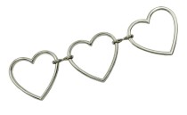 DECORATIVE METAL WITH HEARTS