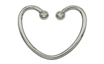 DECORATIVE METAL HEART WITH BALLS