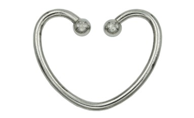 DECORATIVE METAL HEART WITH BALLS
