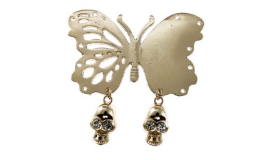DECORATIVE BUTTERFLY WITH SKULLS