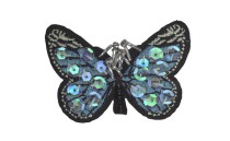 MOTIF BUTTERFLY HOT FIX WITH SEQUIN