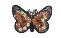 MOTIF BUTTERFLY HOT FIX WITH SEQUIN