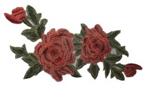 MOTIF EMBROIDERY FLOWER WITH ORGANZA