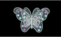 MOTIF ΟΡΓΑΝΖΑ BUTTERFLY EMBROIDERY