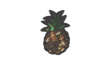 MOTIF HOT FIX PINEAPPLE EMBROIDERY WITH SEQUINS