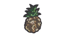 MOTIF HOT FIX PINEAPPLE EMBROIDERY WITH SEQUINS