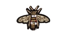 MOTIF INSECT EMBROIDERY WITH STRASS AND BEADS