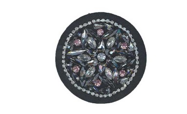 MOTIF ROUND EMBROIDERY WITH STRASS