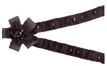 MOTIF DECORATIVE BOW WITH PLEAT WITH STONES