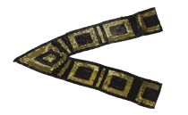 MOTIF BLACK GOLD EMBROIDERY WITH SEQUIN