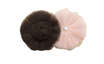 FLOWER PIN TULLE WITH PEARL