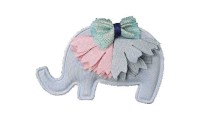 BABY ELEPHANT WITH BOWKNOT