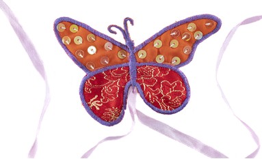 MOTIF EMBROIDERY BUTTERFLY