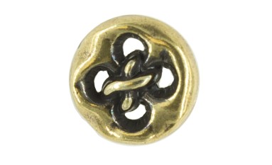 BUTTON WITH SHANK - FOOT METAL WITH STRASS