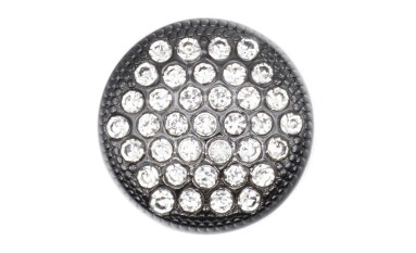 BUTTON METAL WITH STRASS WITH SHANK - FOOT