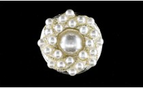 BUTTON METAL WITH PEARL WITH SHANK - FOOT