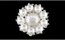 BUTTON METAL WITH PEARL WITH SHANK - FOOT