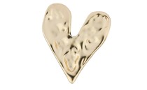 BUTTON METAL HEART WITH SHANK - FOOT