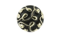 BUTTON GOLD WITH SHANK - FOOT METAL WITH ENAMEL
